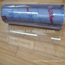 feuille transparente molle de PVC